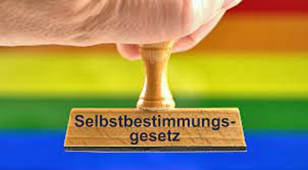 Stempel mit Aufschrift Selbstbestimmungs-Gesetz